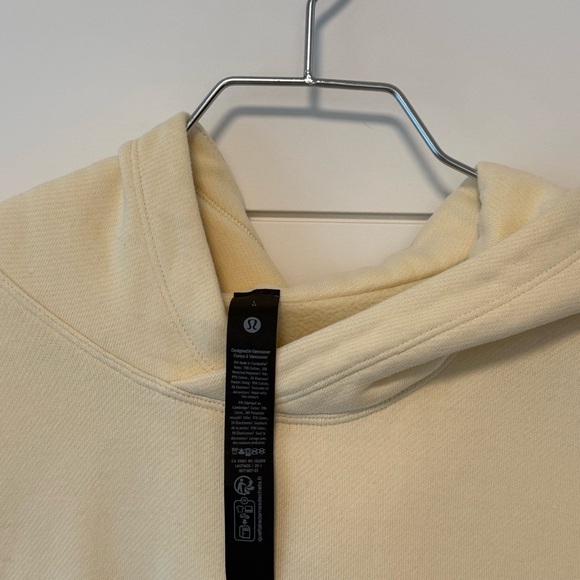 lululemon Steady State Pullover Sweatshirt Hoodie Butter Cream Light Yellow - L - Picture 3 of 6